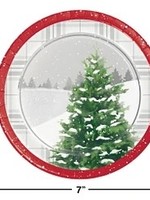 WINTER TREE Dessert Plate  8CT