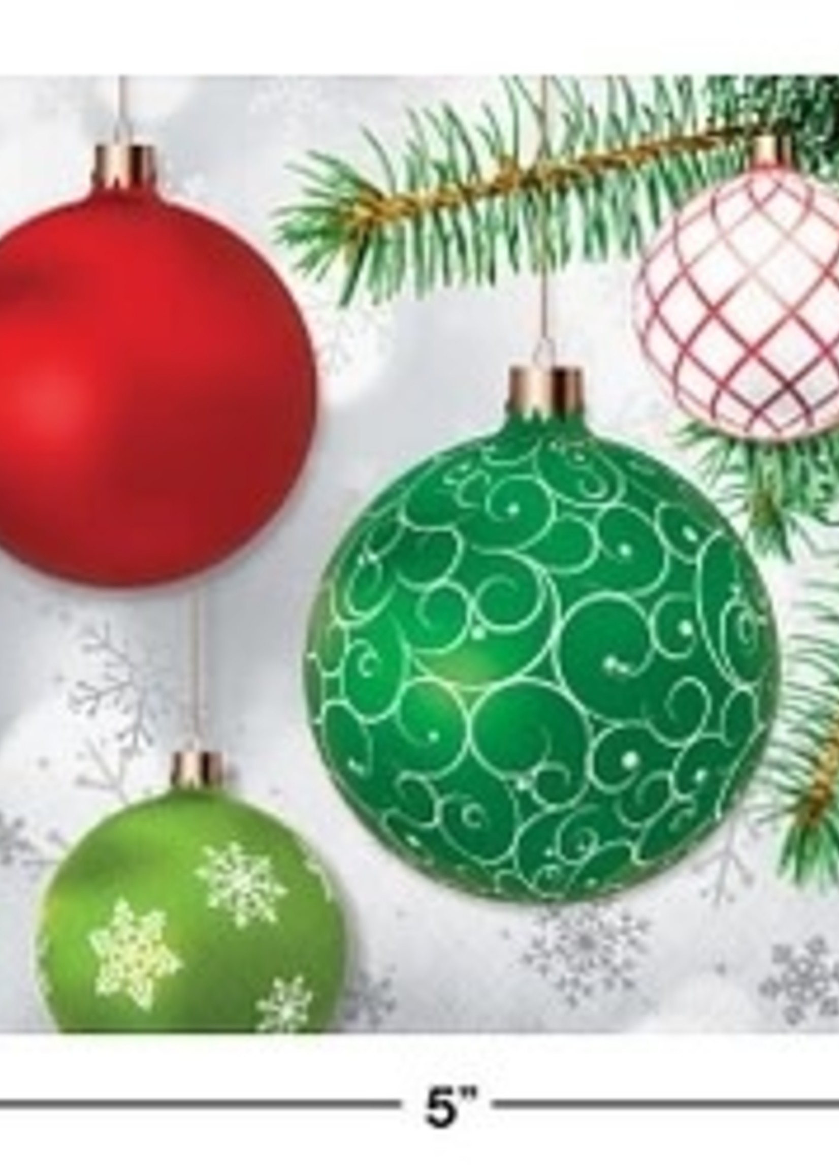 UPSCALE ORNAMENTBEVERAGE NAPKIN 16CT 2Ply