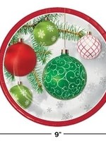 UPSCALE ORNAMENT LUCHEON PLATE 9IN 8CT
