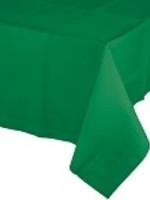 EMERALD GREEN SQUARE PLASTIC LINED TABLE COVER