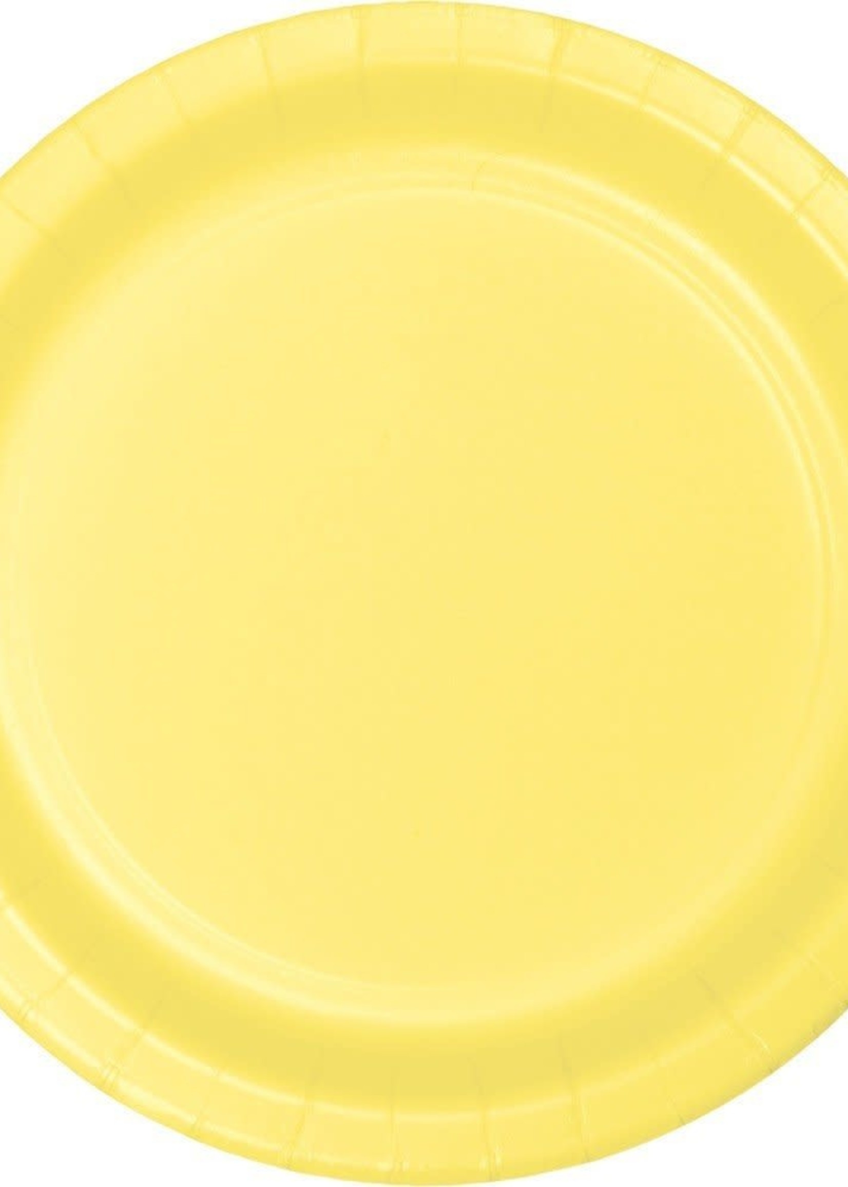 SCHOOL BUS YELLOW LUCHEON PLATE