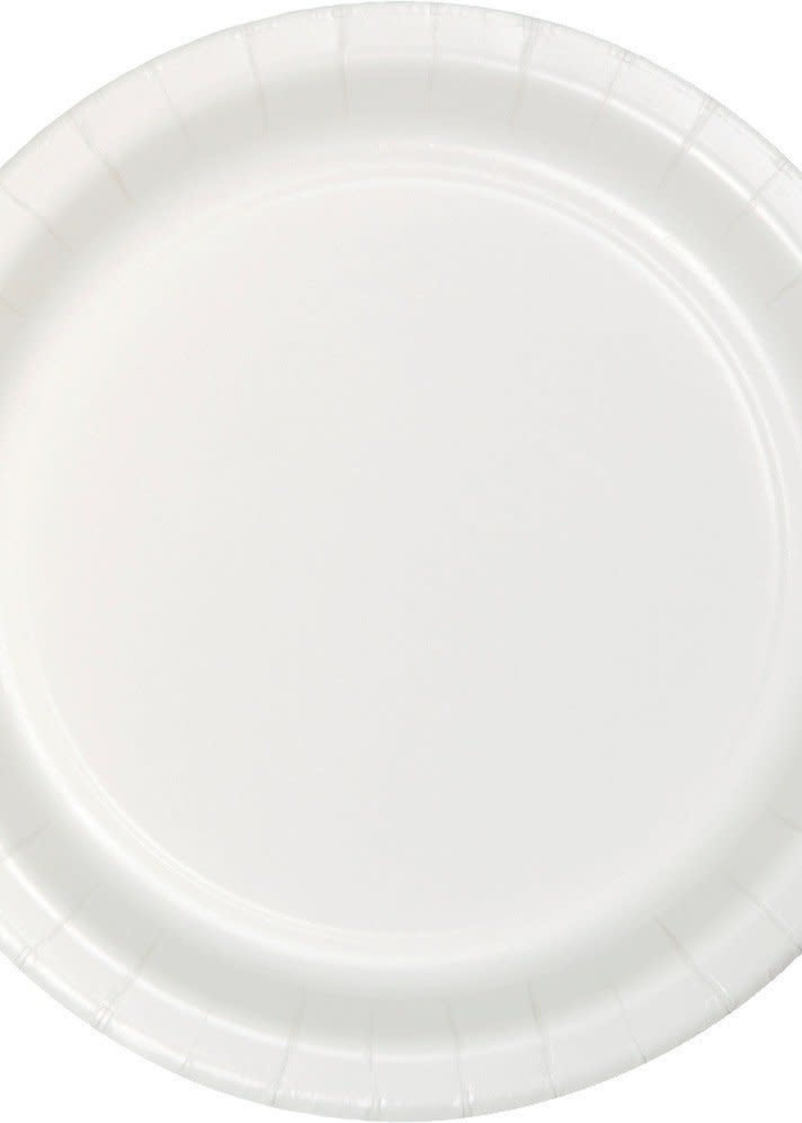 WHITE LUNCHEON  PLATE