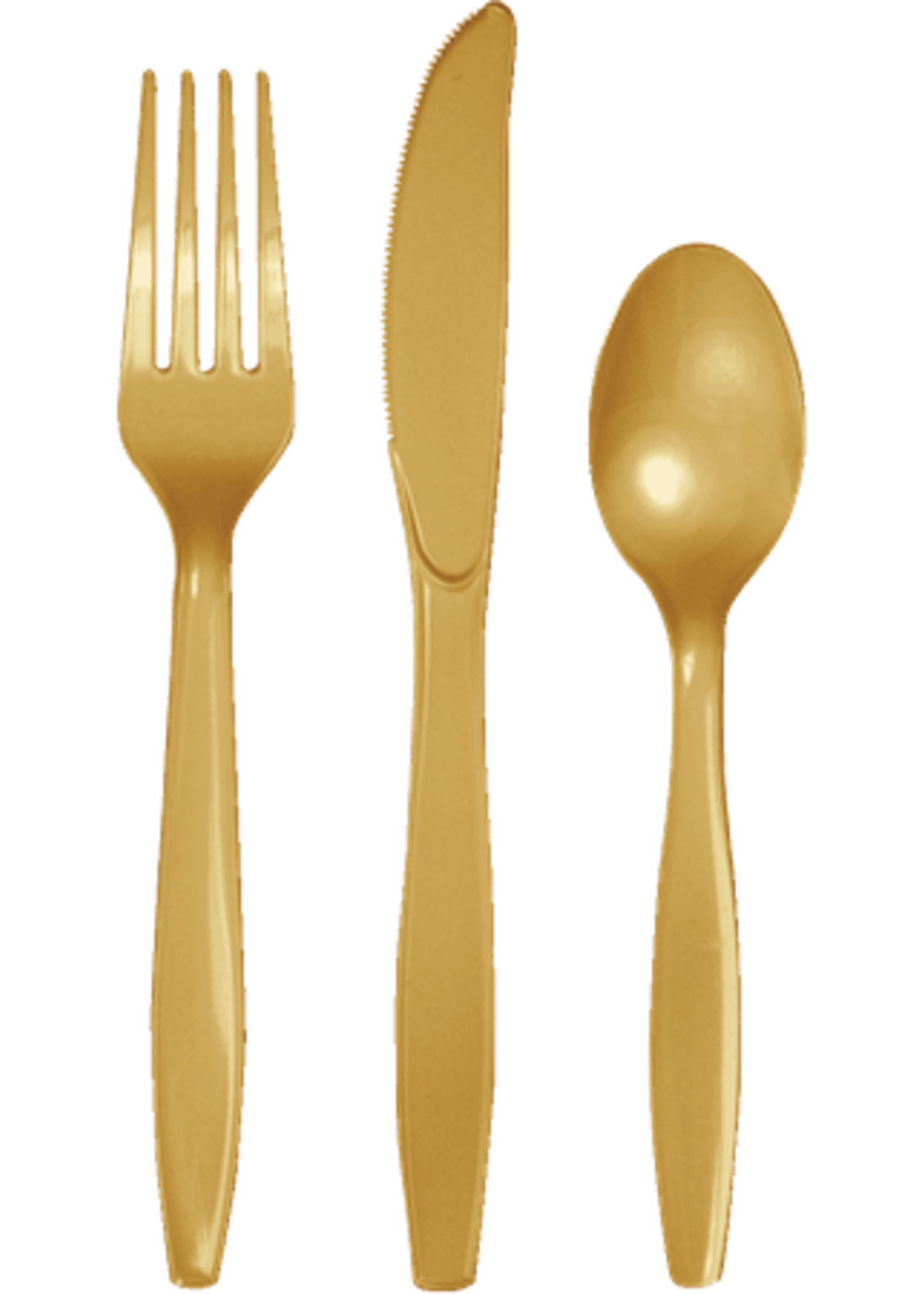 Glittering Gold 24ct Forks