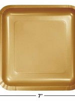 Glittering Gold SQUARE 7IN PLATE