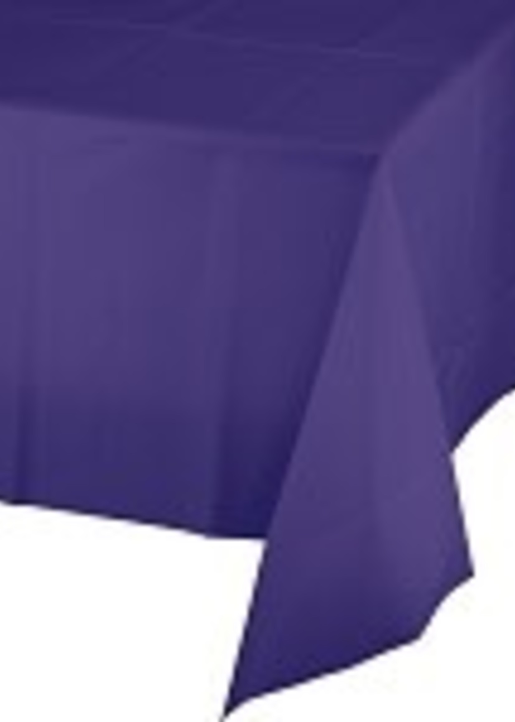 PURPLE SQUARE PLASTIC TABLE COVER