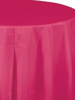 HOT MEGENTA ROUND PLASTIC TABLE