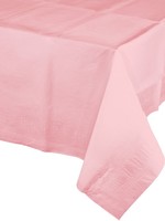 Classic Pink Paper Plastic Lined Tablecover 54x108