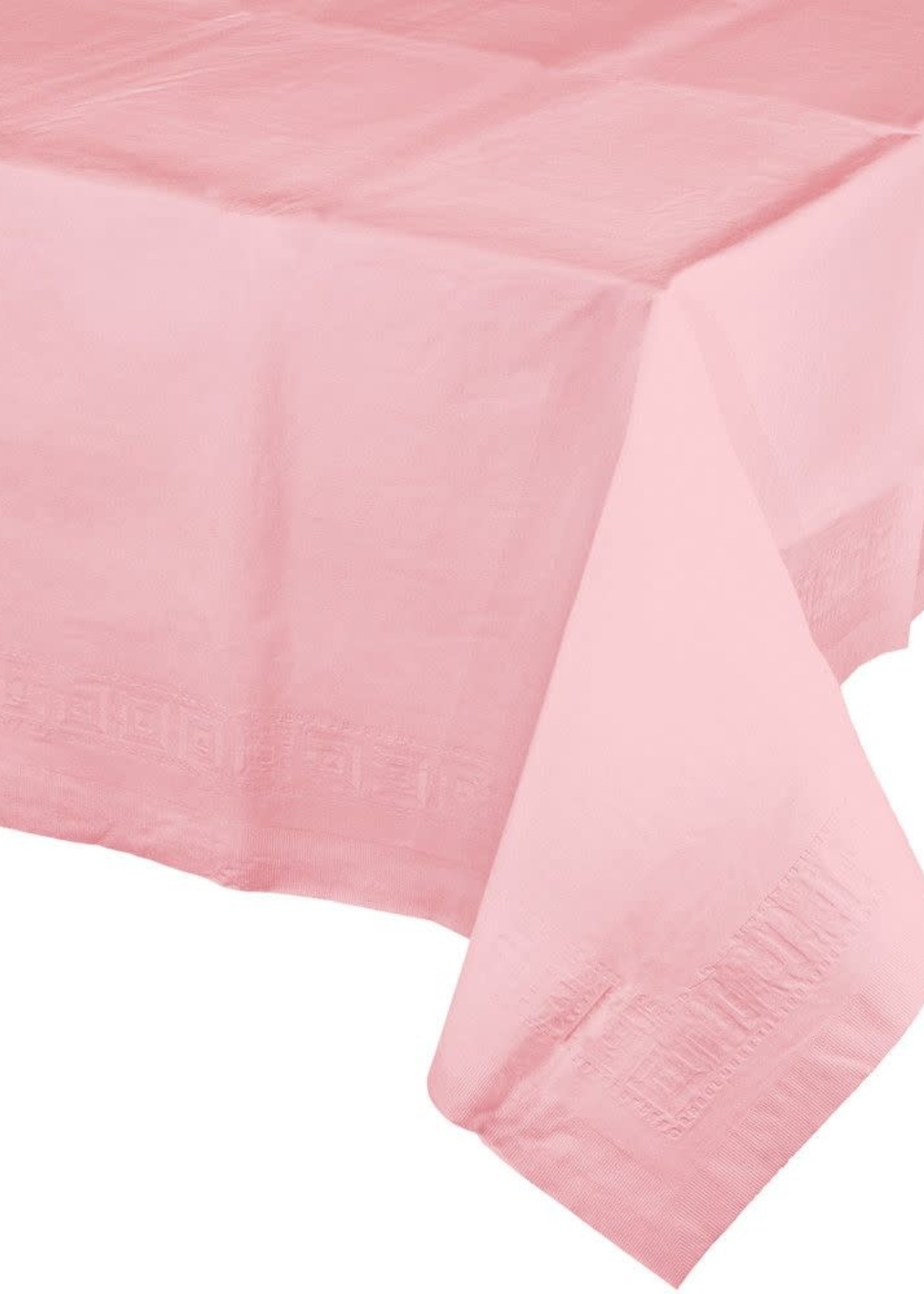 Classic Pink Paper Plastic Lined Tablecover 54x108