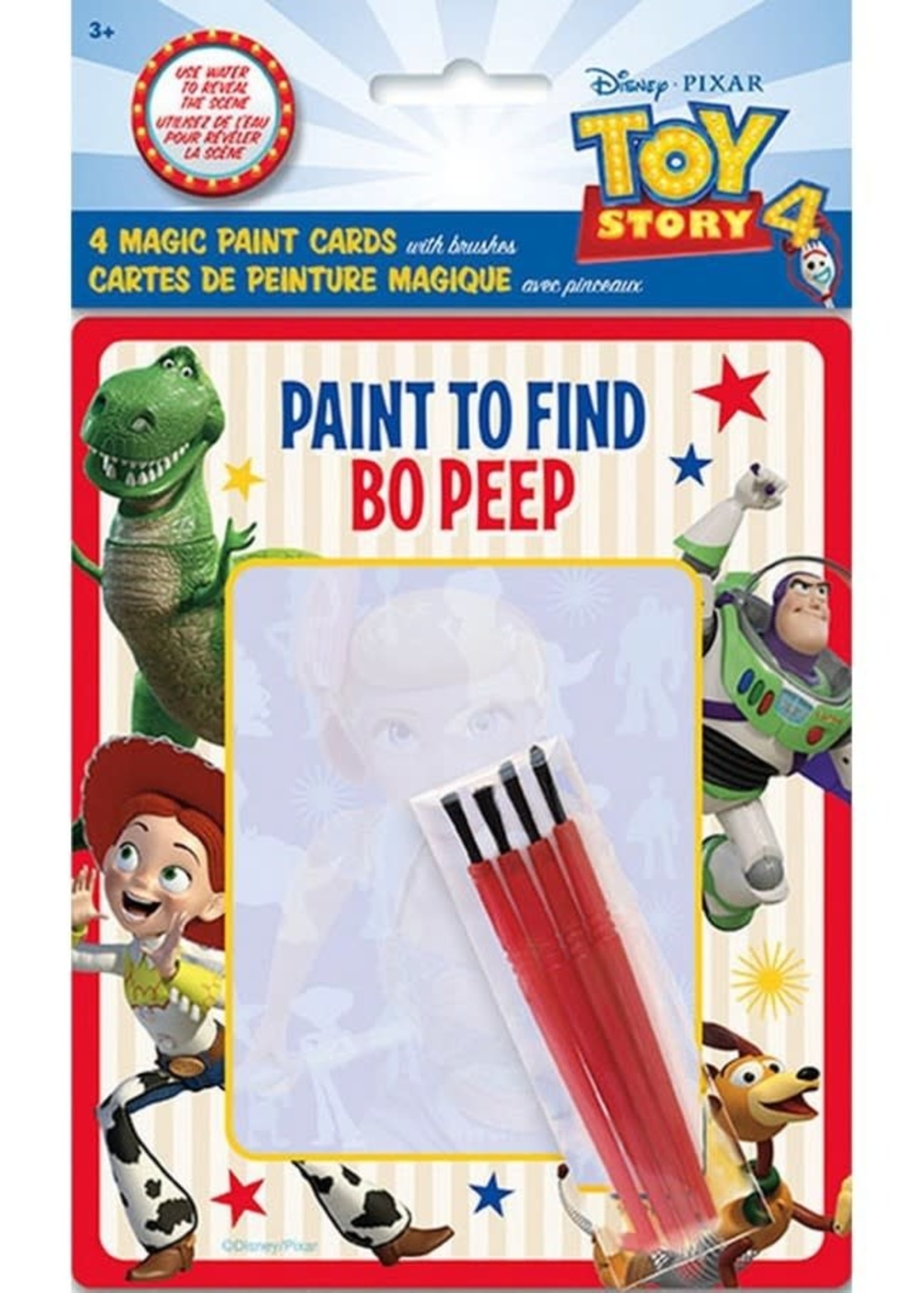 Disney's Toy Story 4 Magic Watercolor Paint Favor Card w/ Brush (4)