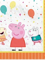 Peppa Pig Confetti Party Lunch Napkins, 6.5in, 16ct