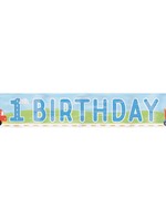 On the Road 1st Birthday Foil Banner