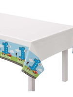 On the Road 1st Birthday Plastic Table Cover