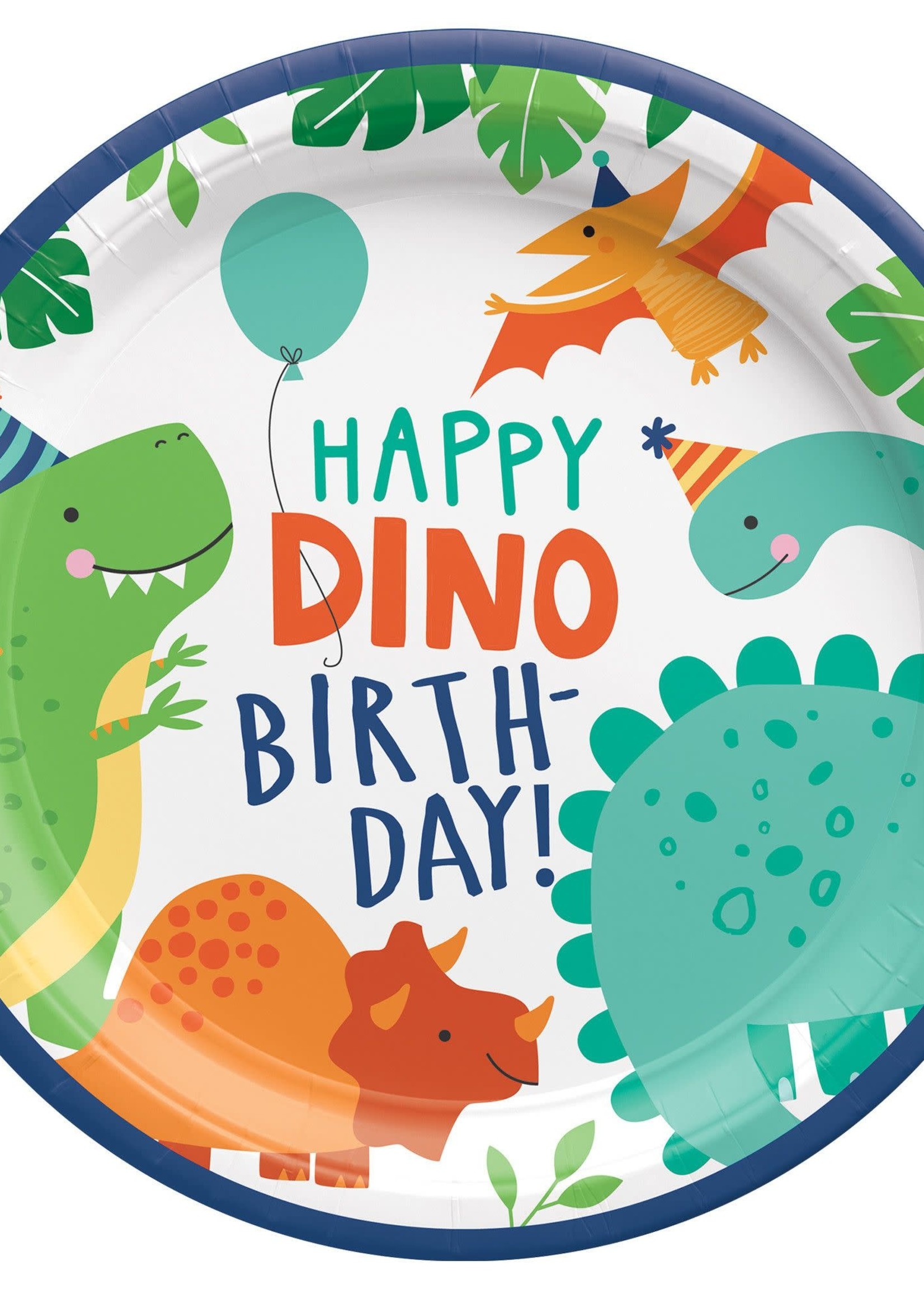 Dino-Mite 9" Round Plates
