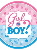 Girl or Boy? Round Plates, 7"