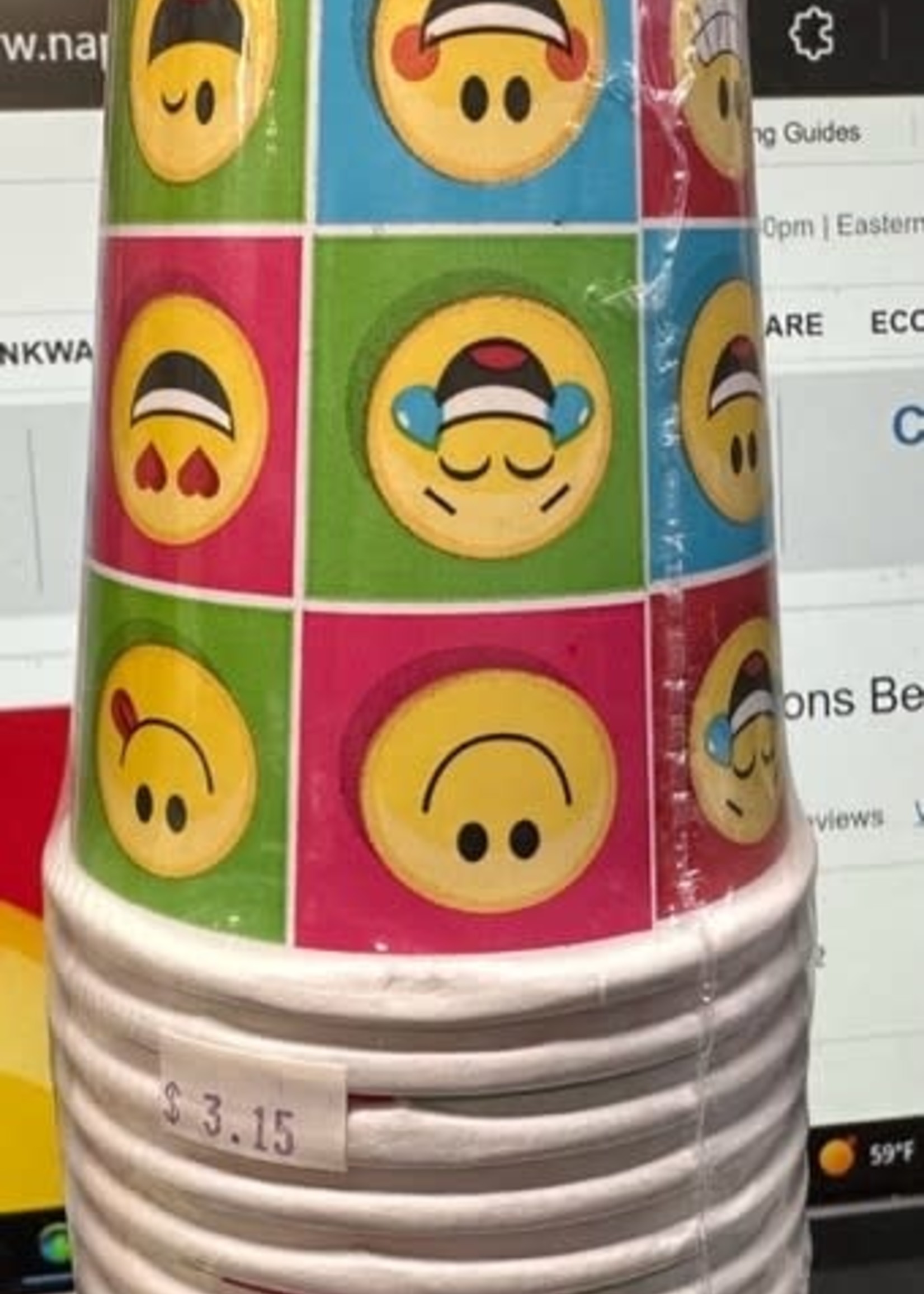 Emojis 9 oz cup 8ct