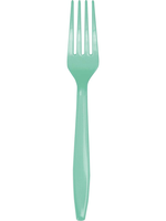 Fresh Mint Premium Plastic Forks 24CT