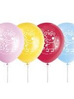 Peppa Pig 12 Latex Balloons  8ct" W/Helium