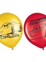 ©DISNEY CARS 3 Printed Latex Balloons W/ HELIUM