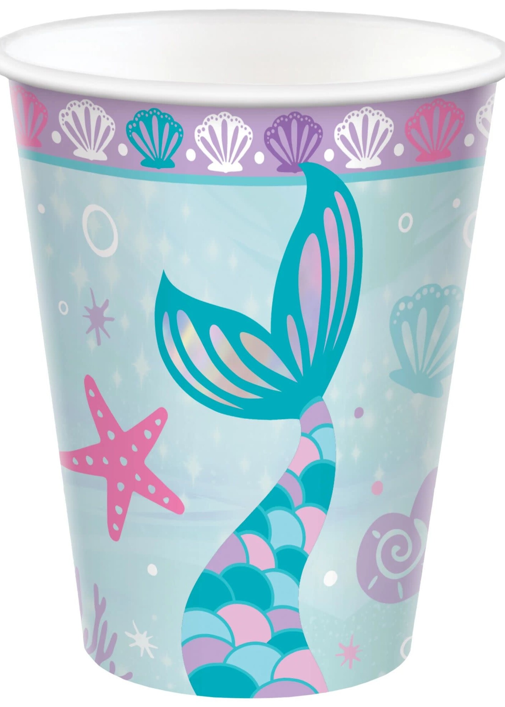 Shimmering Mermaids Cups, 9 oz.