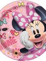 Disney Iconic Minnie Mouse Round 9 Dinner Plates  8ct"