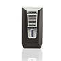 Colibri Double Jet Slide Lighter black + chrome LI850T11