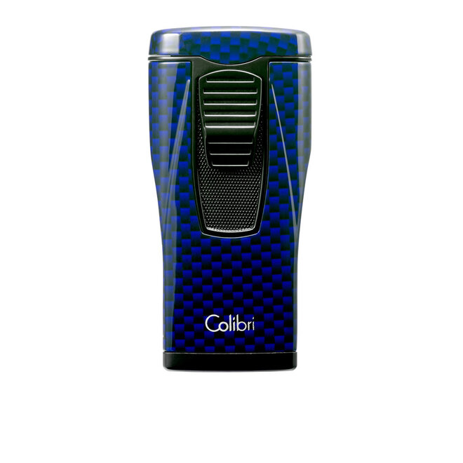 Colibri Triple Jet Monaco Lighter carbon fiber blue LI880T13