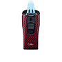 Colibri Triple Jet Monaco Lighter carbon fiber red LI880T12