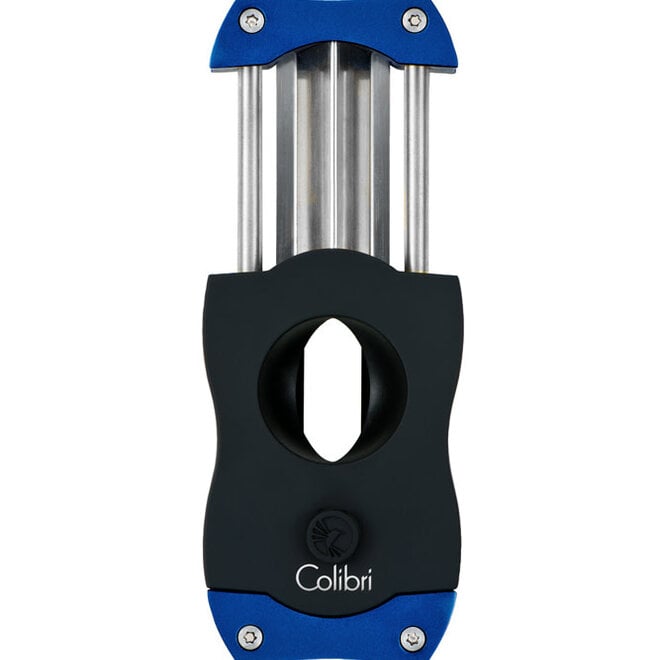 Colibri V-Cut Cigar Cutter Black + Blue CU300T3