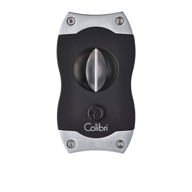 Colibri V-Cut Cigar Cutter Black + Chrome CU300T4