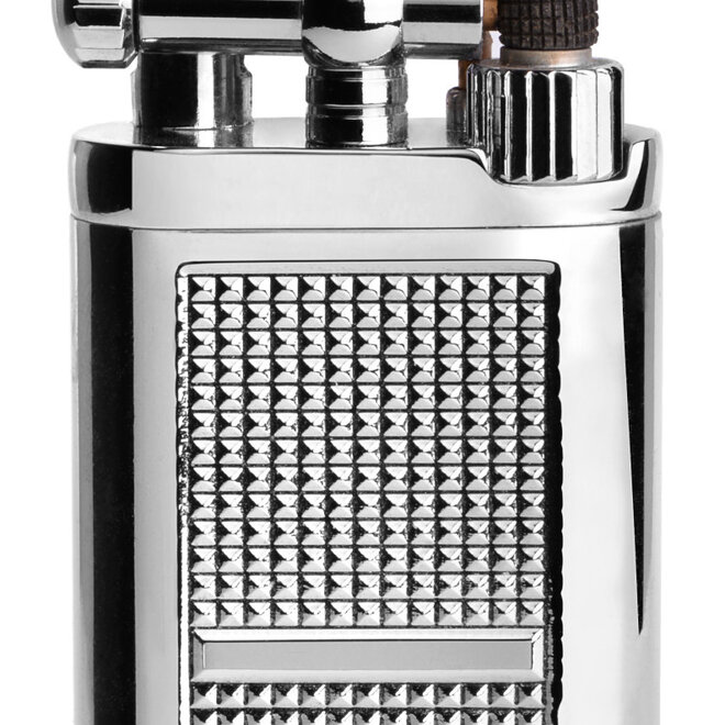 Xikar Pipeline Pipe Lighter, Chrome Silver XI-595CS