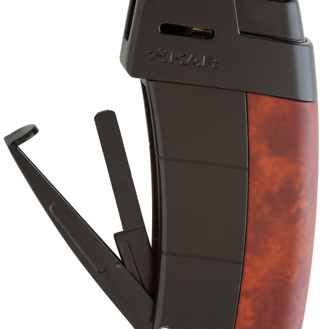 Xikar Resource ll Pipe Lighter, Black Burl XI-585ABBK