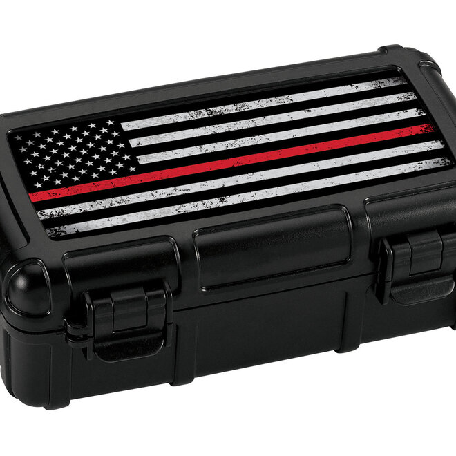 Cigar Caddy 10 Cigar Travel Humidor, First Responders - Fire HUM-CC10-FRF