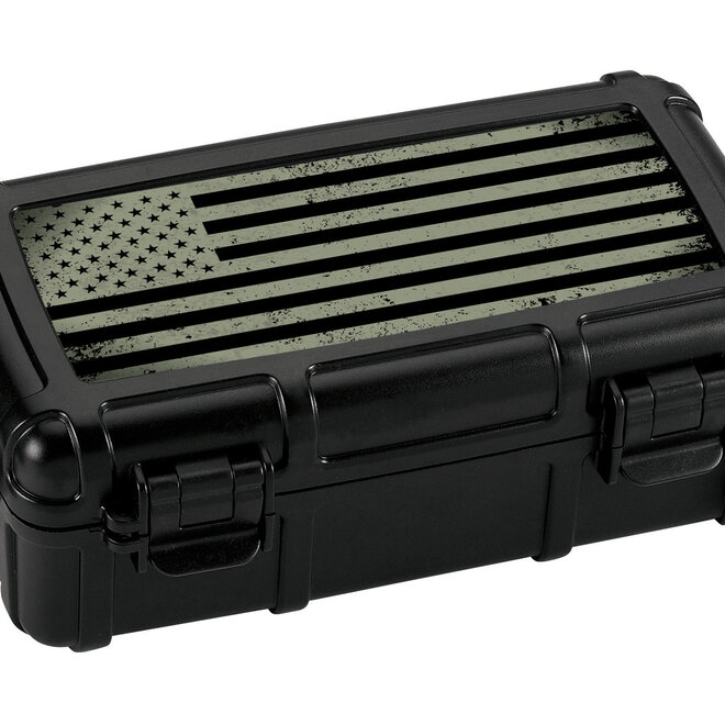 Cigar Caddy 10 Cigar Travel Humidor, First Responders - Military HUM-CC10-FRM