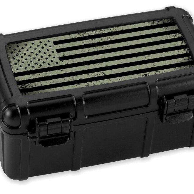 Cigar Caddy 15 Cigar Travel Humidor, First Responders - Military HUM-CC15-FRM