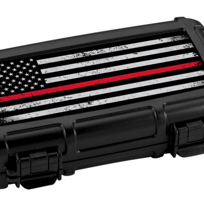 Cigar Caddy 5 Cigar Travel Humidor, First Responders - Fire HUM-CC5-FRF