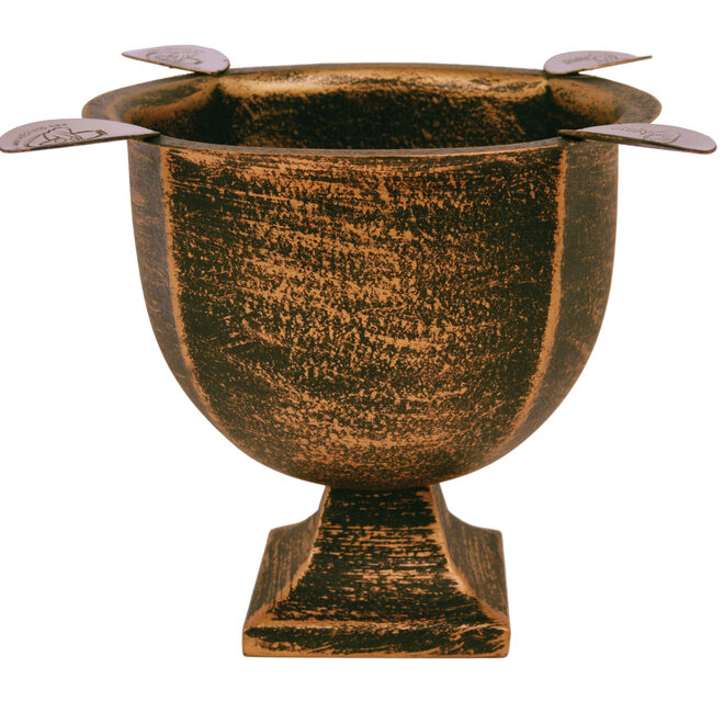 Stinky "Old World" BP Cigar Ashtray, 7" diameter & 6" tall, Copper Black CA-ST-4COBL