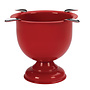 Stinky Tall Cigar Ashtray, 7" diameter & 6.5" tall, Fire Engine Red CA-ST-4RED
