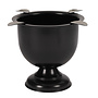 Stinky Tall Cigar Ashtray, 7" diameter & 6.5" tall, Jet Black CA-ST-4BLK