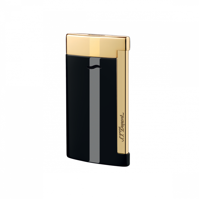 S.T. Dupont Lighter - Slim 7 Black / Gold 027708