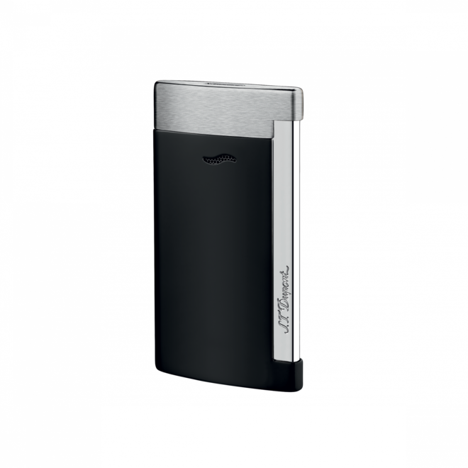 S.T. Dupont Lighter - Slim 7 Matte Black/ Chrome 027710