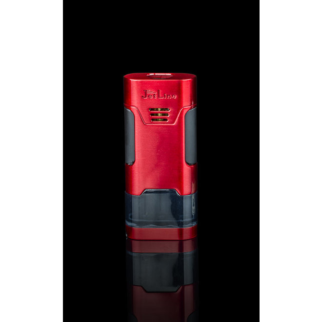 Jetline Lighter Mongoose Red Triple Jet Flame 49350R Cigar Spartan