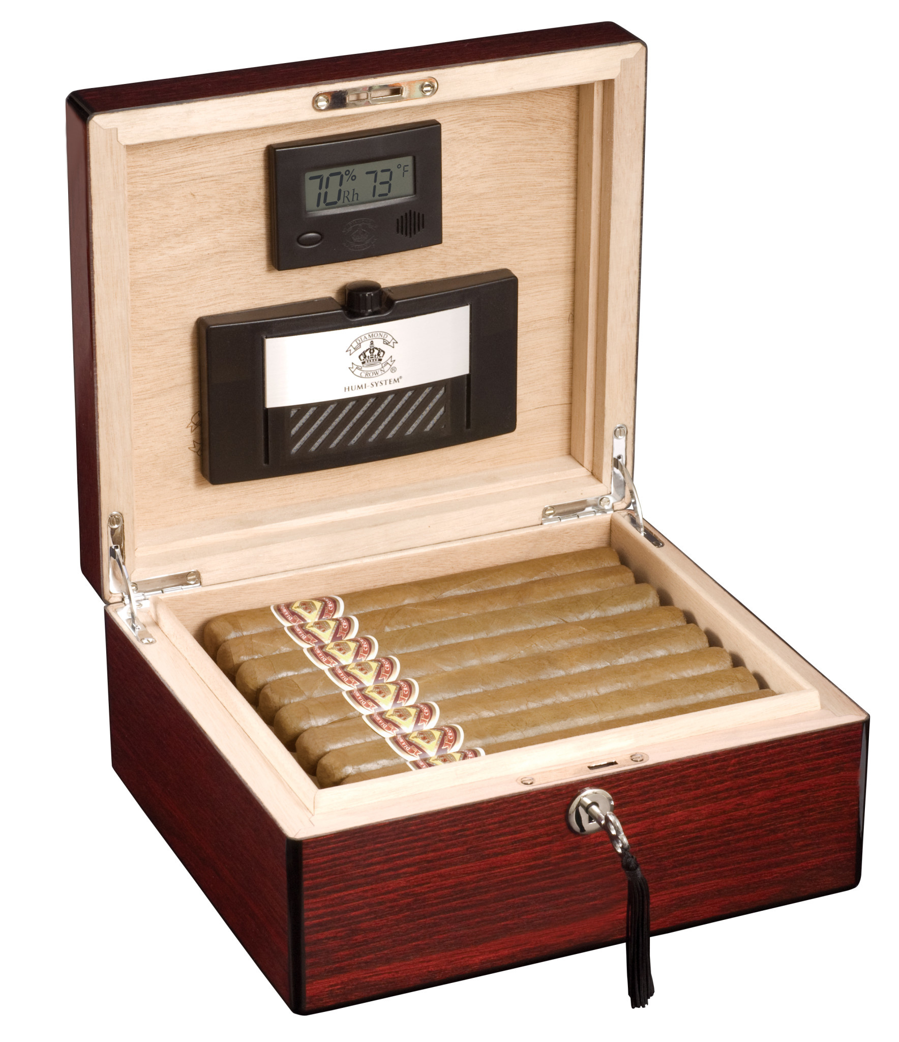 Diamond Crown Oxford Humidor40 Count 91/2 X 81/2 X 41/4 Cigar Spartan