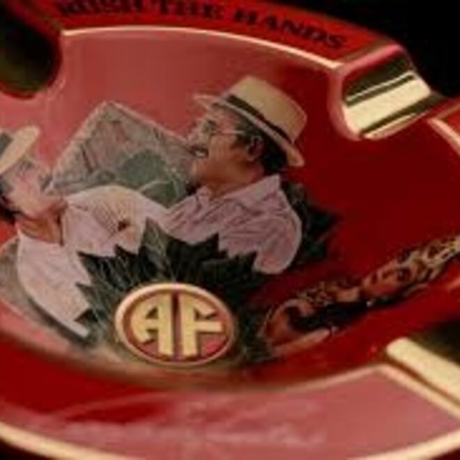 Arturo Fuente Hands of Time Large Round Ceramic Ashtray Red