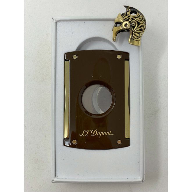 S.T. Dupont Maxijet Cigar Cutter Shiny Brown TAA 003409 Cigar Spartan
