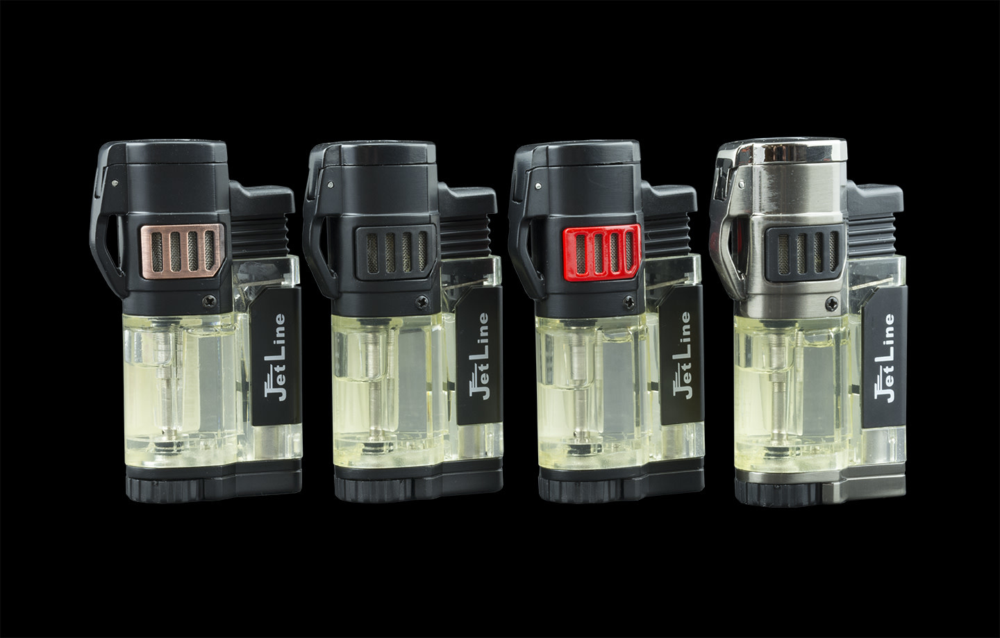 Jetline Lighter Diego Triple Jet Flame, Any Color from Display Single Cigar Spartan