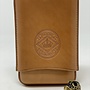 Diamond Crown Leather Robusto Case - Tan