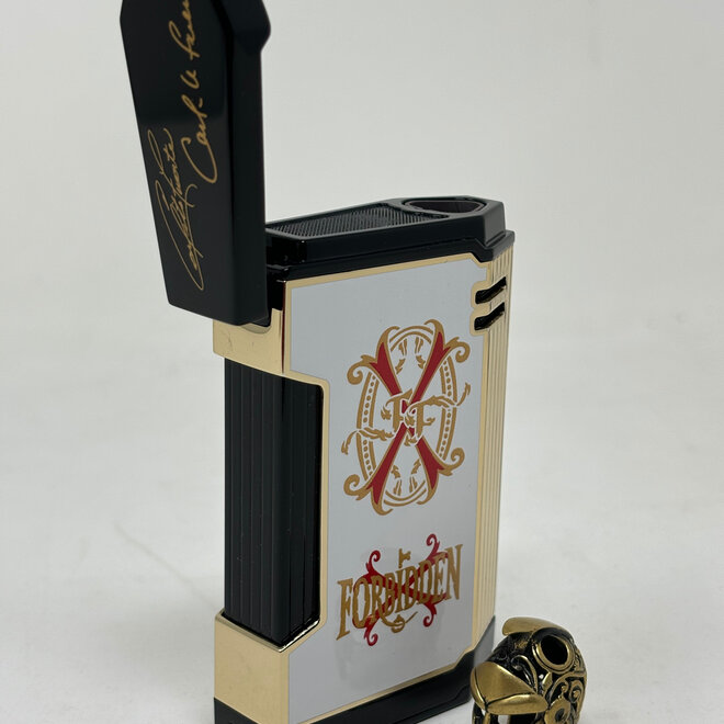 LE 24 "Never Back Down" Magma White OpusX Rare Black Lighter (MAGMA-FTF)