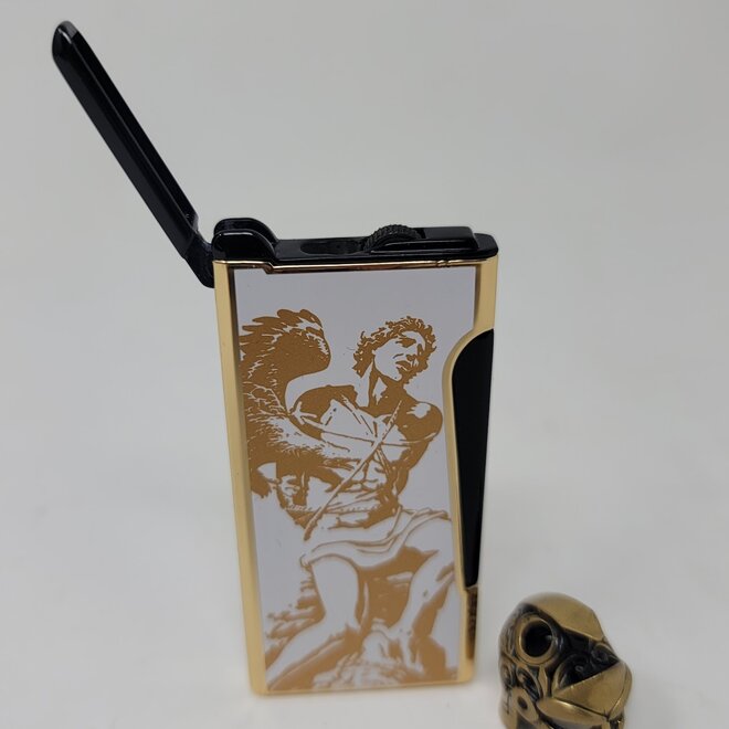 Prometheus Retro LE 24 "Never Back Down" Lighter - White (FL-RETRO/R4)