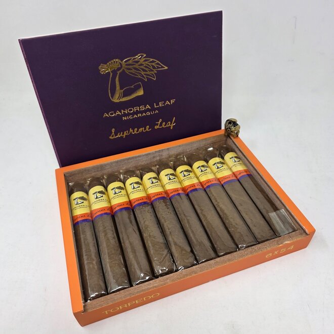 Aganorsa Supreme Leaf Torpedo 54 x 6 - Spartan Vault