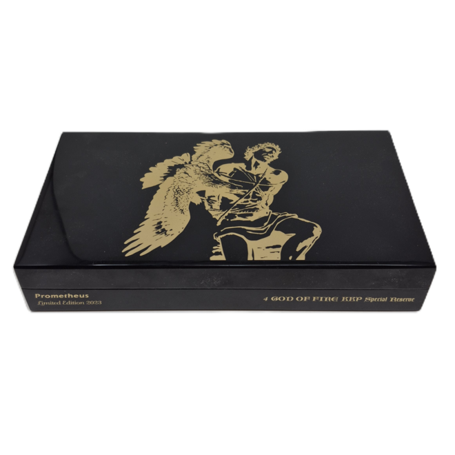 GOF KKP Special Reserve Assortment of 4 Cigars in Black Travel Humidor